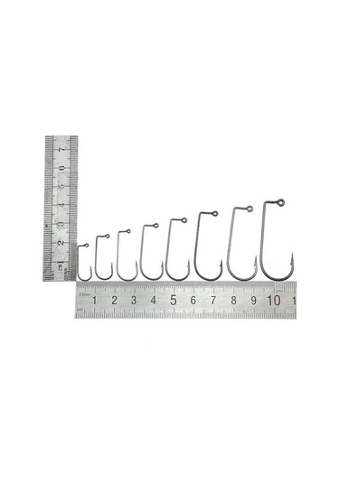 Muqzı Spor Aksesuarı 100 Adet Yüksek Karbon Çelik 90 Derece Jig Balık Oltaları Açık Deniz Okyanus Balıkçılığı İçin 4