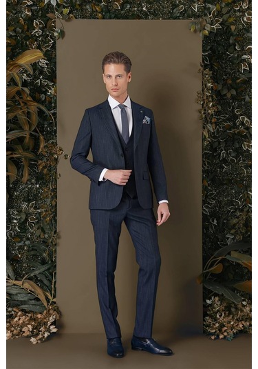 Efor Tk 883 Slim Fit Lacivert Klasik Takım Elbise Lacivert