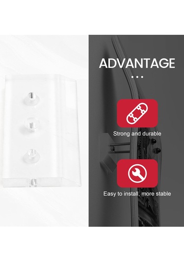 Duvara Monte Güverte Ekranı Lüks Kaykay Depolama Tutucu Rafı Şeffaf Renk Çok Renkli