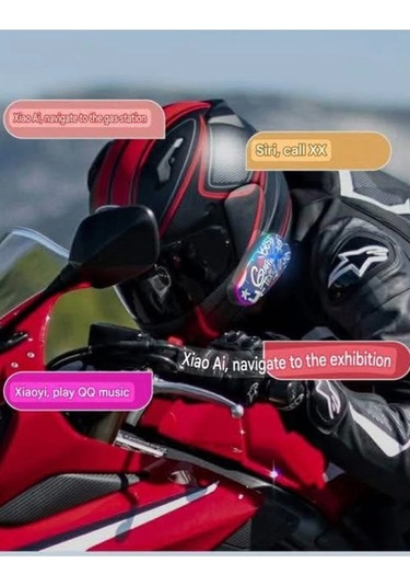 Helmet Graffiti Motor Kask Kulaklık Rgb Modlu Su Geçirmez 6. Tdrtr