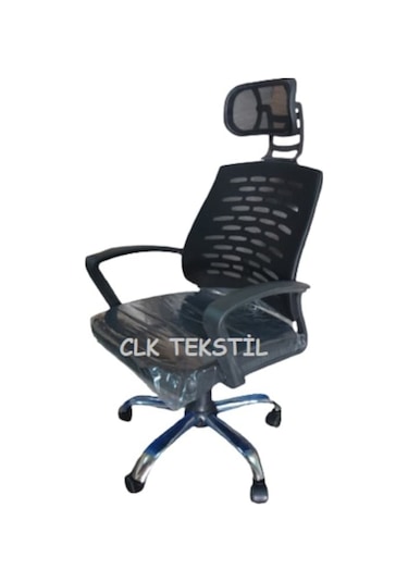 Clk-06 Clk Başlıklı Fileli Ofis Bilgisayar Makam Müdür Koltuğu Sandalesi (486199567)