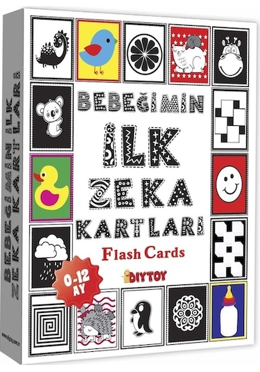 Diytoy Bebeğimin İlk Zeka Kartları Flash Cards Eğitici Kartlar