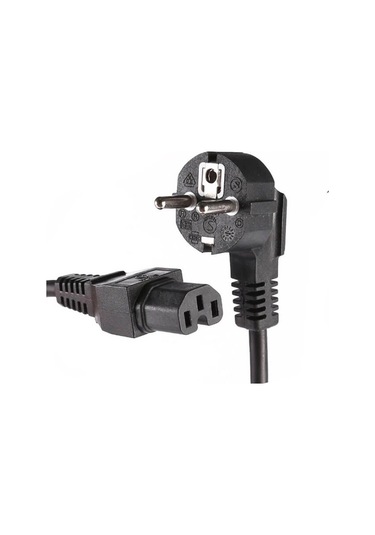 C15 Oluklu Power Güç Kablosu - C15 Oyuklu Power Kablo - 1.8 mt