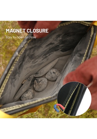 Moveevo Geniş Kapasiteli 29x32 Cm Silikon Yangın Engelleme Çanta, Mangal Kömürü Saklama Ve Sönümleme, Nylon Eldivenli Kamp Çadır Malzemeleri Depolama Torbası Siyah