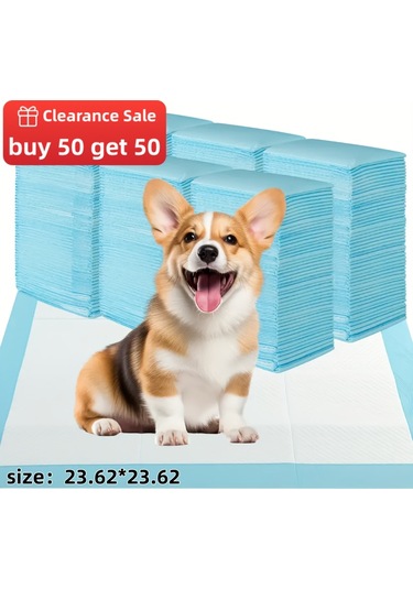 Hızlı Varış 50 Al 50 Bedava Yükseltilmiş Ve Kalınlaştırılmış Yüksek Kaliteli Süper Emici Köpek İdrar Pedi - Orta/büyük Köpekler İçin Uygun, Kamp/ev