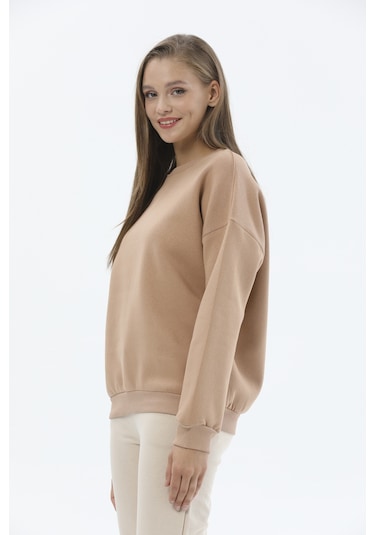 First Company Kadın Sweatshirt 2424bs130836 Kahve