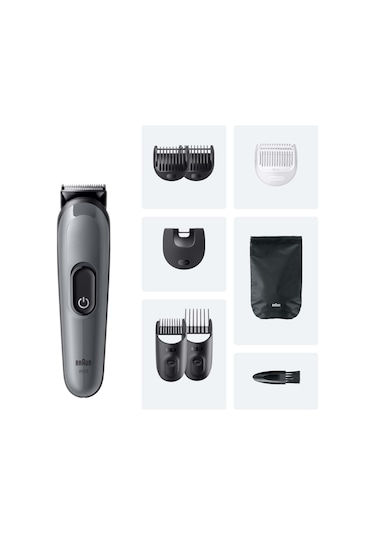 Braun Hepsi Bir Arada Series 3, 8 İ 1 Arada Tıraş Kiti, Keskin Bıçak, 14 Uzunluk, Aıo3540