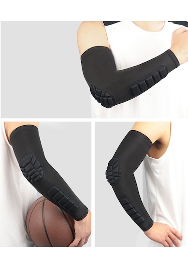 Vkemall Xl Siyah Kombat Spor Kolluk, Dirsek Ve Ön Kol Korumalı, Darbe Emici Ve Etkiye Dayanıklı Tekli