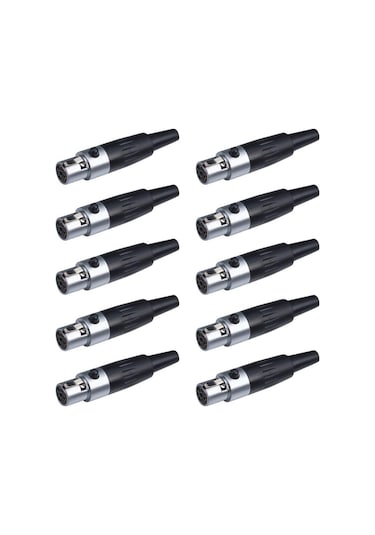 Losen La1069-4 Mini Xlr 4-pin Erkek Konnektör 10 Lu Paket