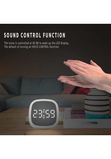 Suntek Dijital Alarm Led Ekran Sesle Etkinleşen 4 Seviye