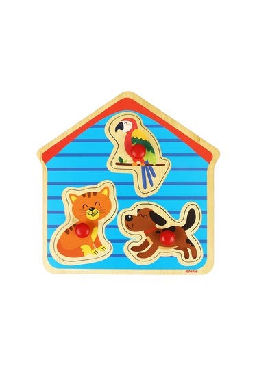 Rossie Ahşap İlk Yapboz - Evcil Hayvanlar
