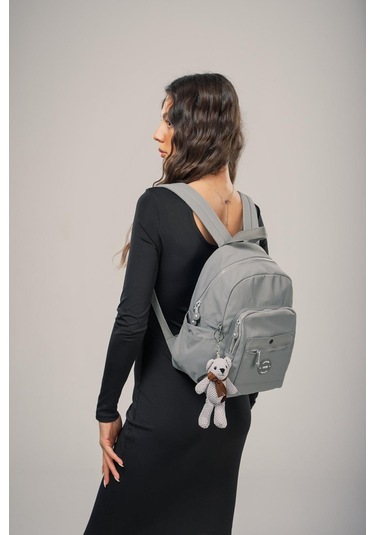 Ççs Kadın 17952 Sırt Çantası Gri