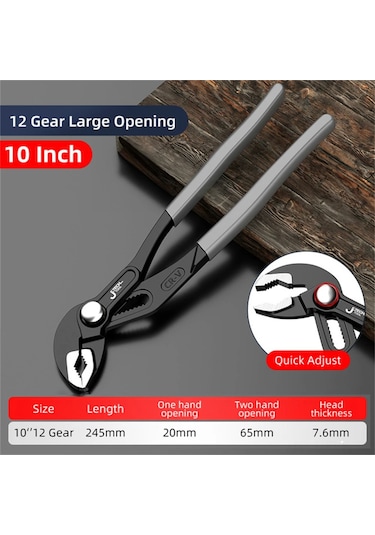 Xindoker Evrensel Su Boru Anahtarı - Çok Amaçlı Büyük Açıklıklı, Krom Vanadyum Malzeme, Kaymaz Tutma Kolu, 8"/10"/12" Boy Seçenekleri Xindoker Evrensel Su Boru Anahtarı - Çok Amaçlı Büyük Açıklıklı, Krom Vanadyum Malzeme, Kaymaz Tutma Kolu, 8"/10"/12" Boy Seçenekleri