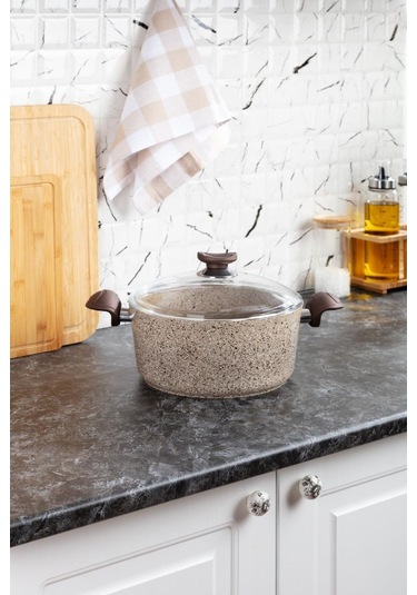 Bianca - 24 Cm Derin Granit Tencere Granit