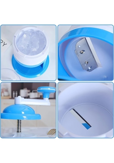 Willowhaven Mavi Manuel Buz Kıyıcı: Dondurma Ve Smoothie Makinesi, Pratik Mutfak Aleti