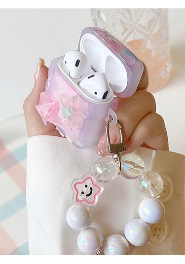 Cronax Airpods Uyumlu 2 İçin Silikon Kılıf Anahtarlıklı 260867643 Pembe