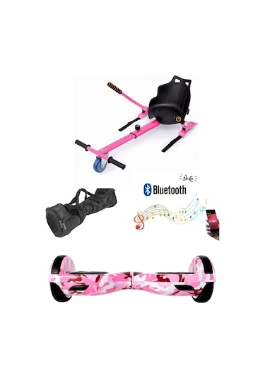 Citymate Elektrikli Kaykay Hoverboard Akıllı Denge 6.5 Inch + Hoverkart + Çanta Extrem Paket D05