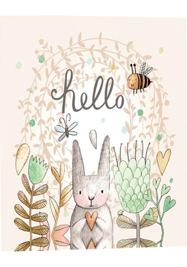 Suntek Dikdörtgen Dijital Baskılı Dekor Masa Örtüsü Lopunny