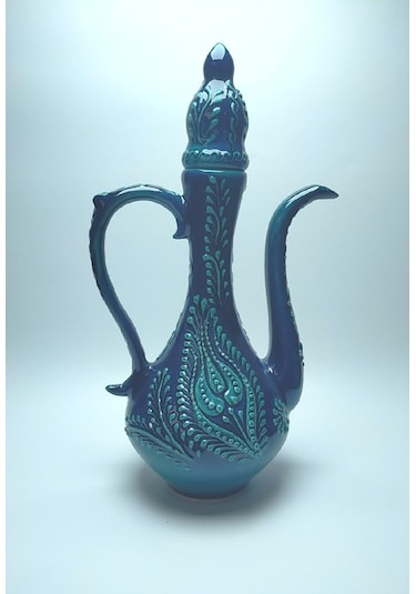 El Dekoru Özel Seri İbrik Turkuaz 30 Cm