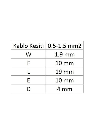 Gik-101 Iğne Uçlu Izoleli Kablo Ucu 100 Adet