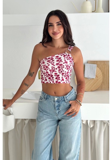 Asprin Fashion Tek Omuz Atlet Fuşya FUŞYA