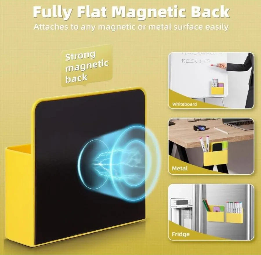 Darvish Tm Manyetik Organizatör, Buzdolabı İçin Yapışkanlı Tutucu 282297637 Gri