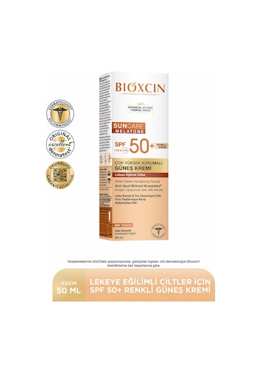 Sun Care Lekeye Eğilimli  Ciltler Renkli Spf 50 Güneş Kremi 50 ml Tinted Arbutin, Kolajen, Hyaluronik