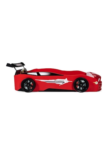 Bazalı Kırmızı Arabalı Yatak Sport Mst Işıklı 90x190 Cm Bazalı Kırmızı Arabalı Yatak Sport Mst Işıklı 90x190 Cm