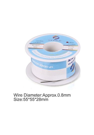 Sfd 0.8mm 50g Yüksek Saflıkta Düşük Erime Noktalı Kalay Kurşun Kalay Tel Lehimleme Teli Rulo