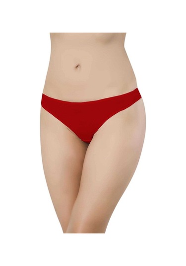6 Adet Eko Set Likralı Kadın Slip Külot Kırmızı Ten (509611073) Çok Renkli