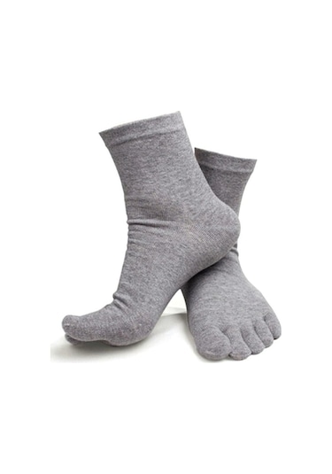 6'Lı Adet Erkek Parmaklı Çorap Çok Renkli