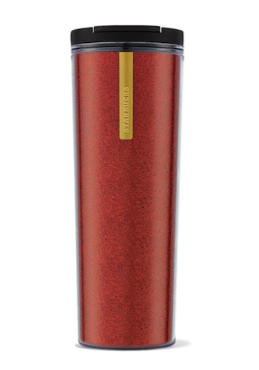 Starbucks Simli Plastik Termos Kırmızı