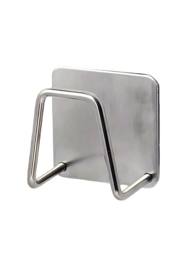 Konesam Duvar Tipi 304 Paslanmaz Çelik Sponge Sıvı Drenaj Rakı 4 Adet - Kolay Kurulum, Parlak Yüzey, 8lbs Yük Taşıma Kapasitesi Gümüş