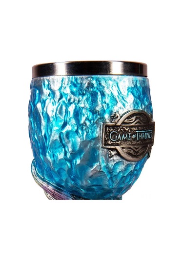 Mufunye "game Of Thrones Fantazi Kadehi - Ejderha Tasarımlı 200ml Şarap Bardağı" Mavi