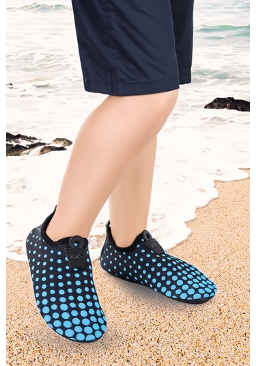 Kiko Kids Point Havuz Plaj Erkek Çocuk Deniz Ayakkabısı 7514 Siyah - Mavi Siyah - Mavi