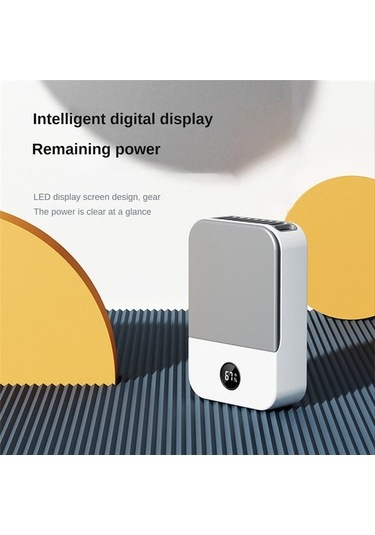 Gömlek Için Mini Bel Klipsi, Açık Hava Kampı Için Kalan Gücü Gösteren Taşınabilir Kişisel Boyun Fanı 3376 Renkli