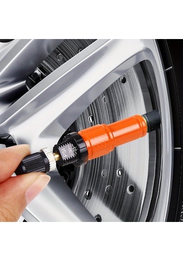 Elmpaly 10-30 Psı Otomatik Lastik Hava Boşaltma Valf Seti 4'lı Turuncu - Arazi 4x4, Kamyon, Suv, Motosiklet İçin
