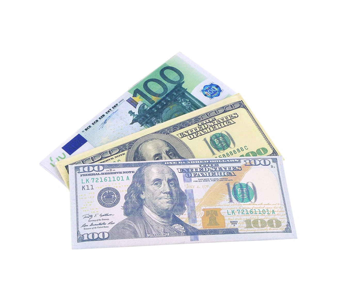 Youmex Kanvas Cüzdan, Gerçek Para Görünümlü, Hediye İçin Eğlenceli, 3 Stilden Seçim, 190x80mm Diğer