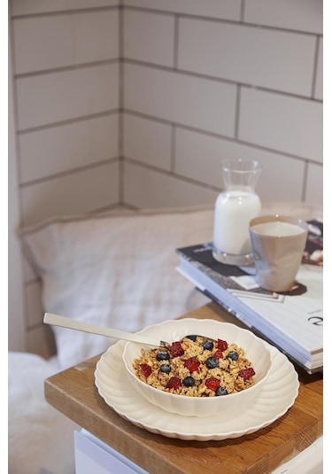 Kütahya Porselen Bone Luz Form 18 Parça 6 Kişilik Yemek Takımı