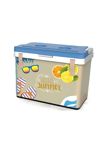 20 Lt Kumaş Buzluk Termos 1029 Cooler Box Bej - Sarı