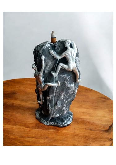 Dağcı Tırmanan Adamlar Biblosu Geri Akış Tütsülük Gümüş