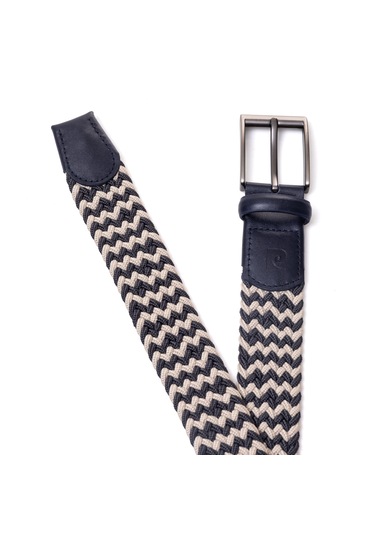 Pierre Cardin Multi Renk Örgü Erkek Kemer En 3,5 Cm Pc-1745 Kobalt - Ebru