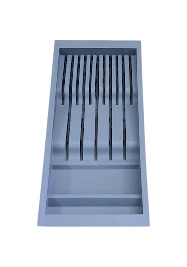 Mutfak Çekmece Içi Bıçaklık 48 Cm X 21 Cm (BOYDAN 3,5 CM KESİLEBİLİR) - Antresit Gri