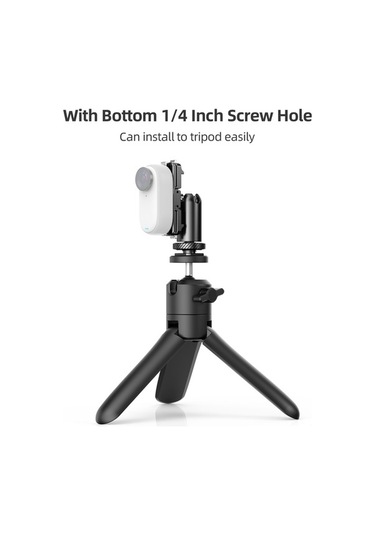 Pazly Insta360 Go3 Uyumlu Alüminyum Montaj Ayağı - Hızlı Çıkışlı Spor Kamera Manyetik Montaj