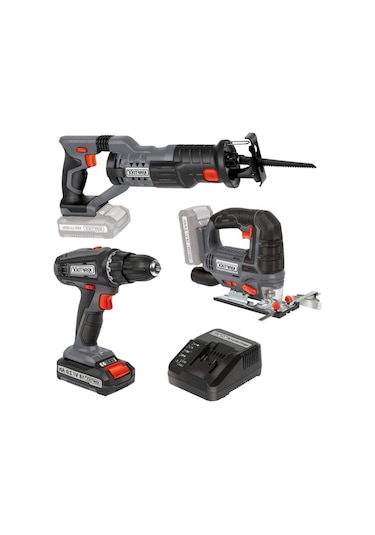 Kraftixx By Einhell Akülü Vidalama Dekupaj Tilki Kuyruğu Set 1x2 Amper