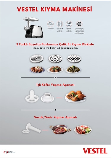 Vestel Et Kıyma Makinesi