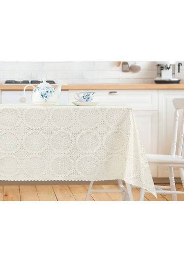 Madame Coco Anita Pvc Masa Örtüsü Maor0000000007100 X 140 Cm-ekru