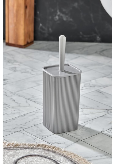 Wc Fırçası & Tuvalet Fırçası Gri 2 Parça Gri