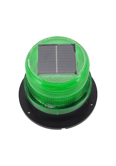 Suofeng Güneş Enerjili Yeşil Led Uyarı Lambası - Su Geçirmez, Manyetik Tabanlı, 50 Saat Süreli İşlev - Araçlar İçin Buz Kazıcı, Forklift, Kamyon
