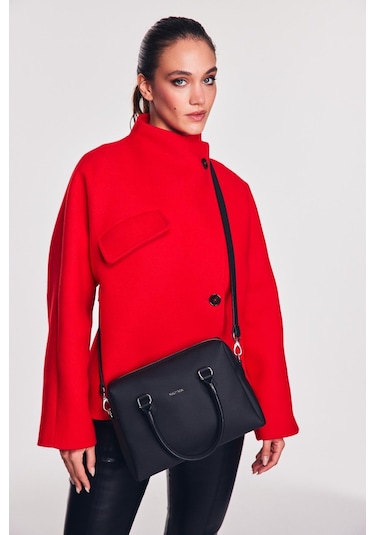 Nautica Cn6517t Kadın El Ve Omuz Çantası Siyah Syah